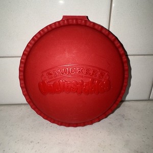 Smuckers Uncrustables PBJ Plastic Hinged Clam Shell Sandwich Container Lunch Box
