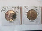 1967 and 1969-S Kennedy Half Dollar Coins