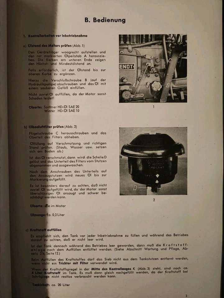 Original Fendt F 220 GT 19PS Betriebsanleitung Einmannystem Bedienungsanleitung - Imagem 4 de 4