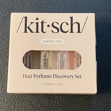 KITSCH Hair Perfume Discovery Set Sampler 4 X .05 Oz / 1.5mL Fragrances Spray