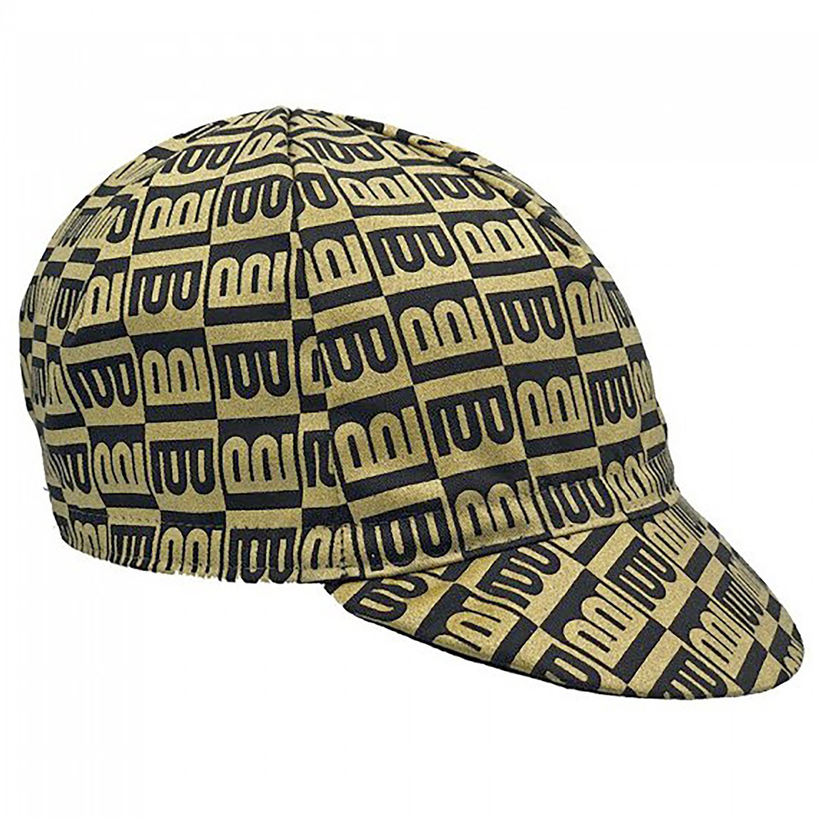 Columbus Cento Cycling Cap with Gold Woven Polyester-Cotton Blend Made in Italy 7090₽