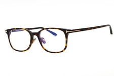 NEW TOM FORD FT5852-D-B 052 DARK HAVANA/CLEAR BLUE LIGHT BLOCK 54MM AUTHENTIC