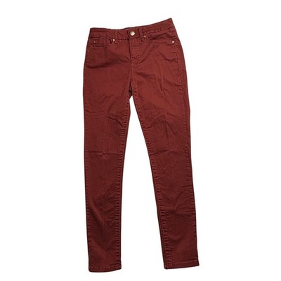 Seven7 Tummyless High Rise Skinny Women's Size 6 Fired Brick Red Jeans MY1975FB
