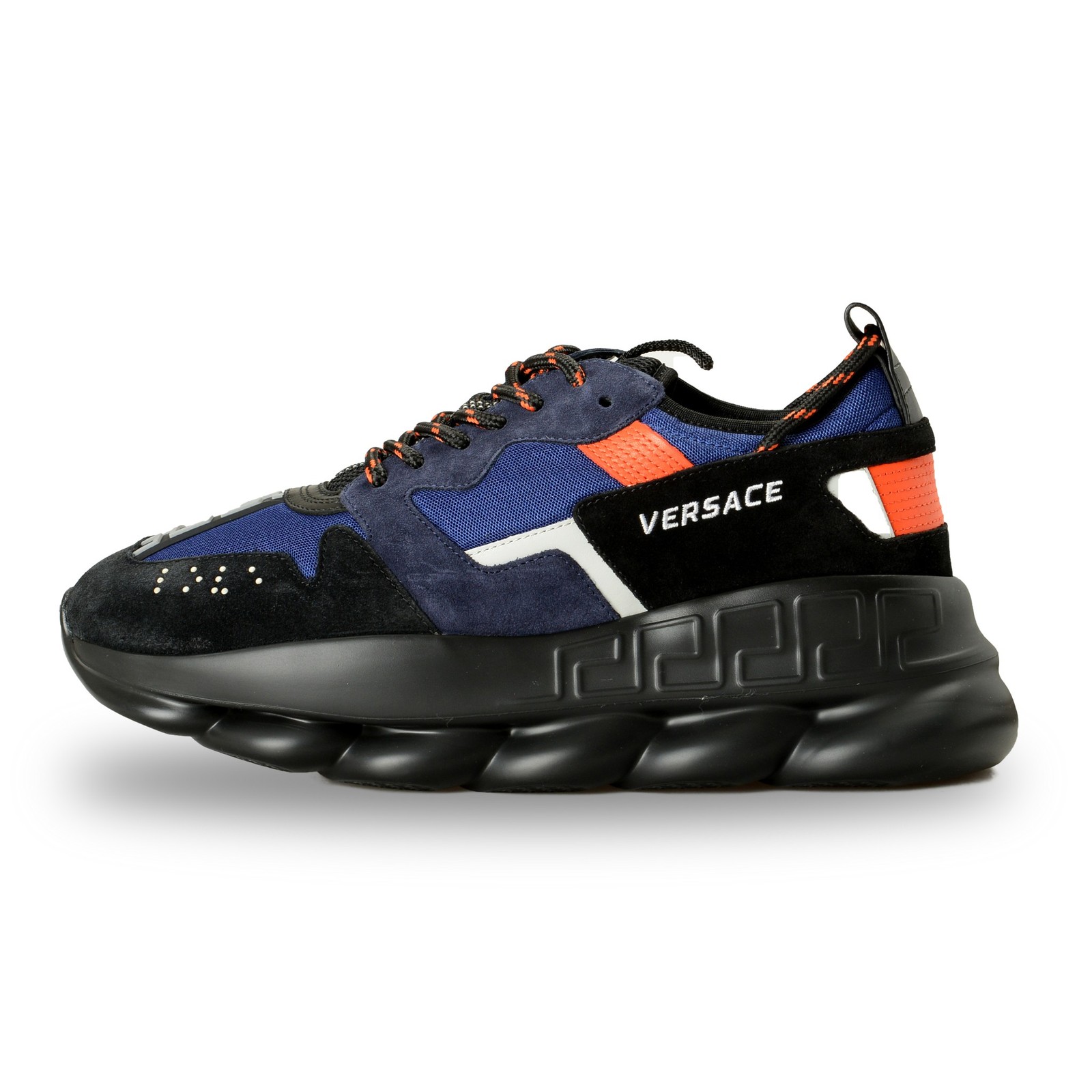 Versace Men's Suede & Leather "Chain Reaction" Sneakers Shoes US 11 IT 44 image 2