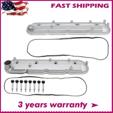 Right+Left Side Valve Cover Set For GM Chevry LS LS3 4.8 5.3L 6.0L 6.2L 12637684
