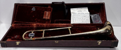 Vintage 1970s Olds Ambassador Trombone Fullerton CA w/ Case Mouthpiece Music