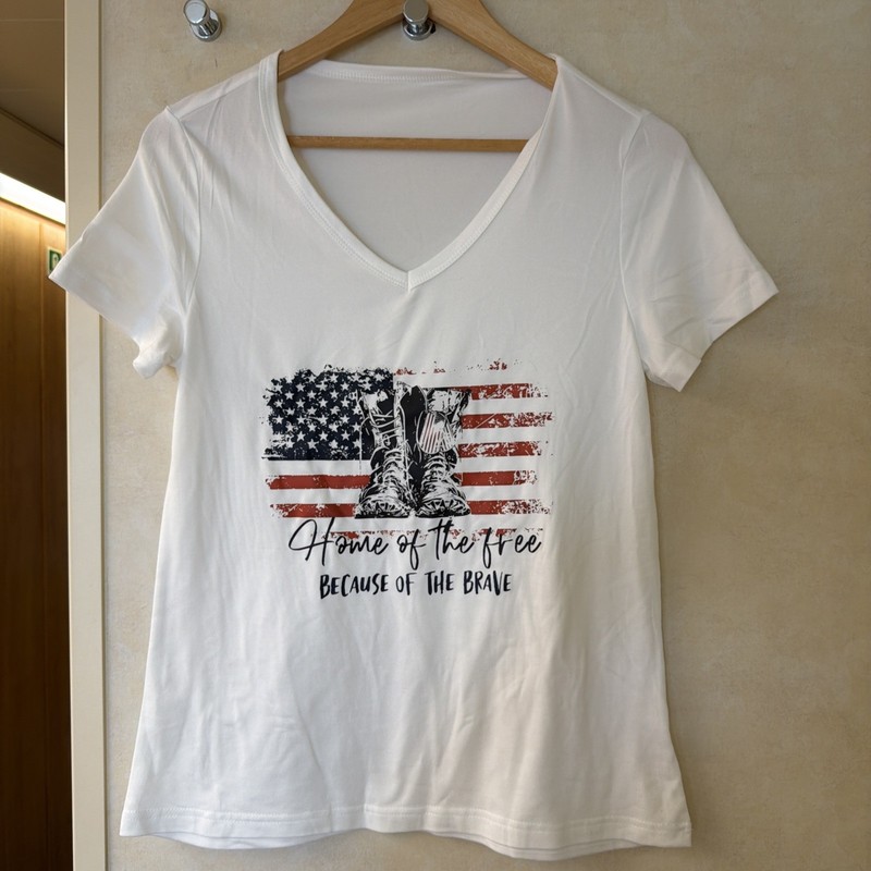 Home Of The Free Because Of The Brave, T-shirt New size M