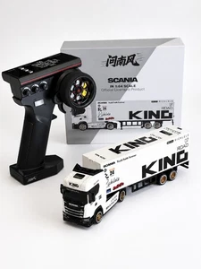1/64 Licensed Scania 730S RC Drift Container Truck LED Proportional Control
