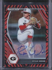 2021 Panini Prizm Draft Picks #PDP125 Ryan Webb Tiger Stripe Auto #/25
