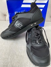 Emporio Armani EA7 Trainers sneakers Carbon Black  EA7 UK Size 9 / 43
