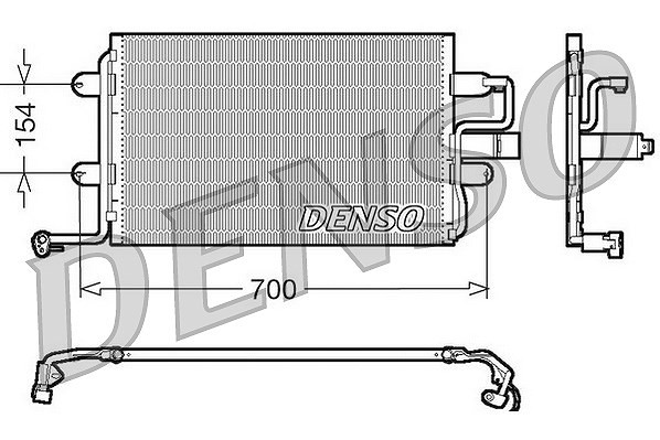 Denso Kondensator, Klimaanlage U.A. FüR Audi, Seat, Skoda, Subaru, Vw-image