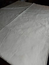 Large Vintage Linen Tablecloth