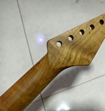 Reverse head Roasted flame Maple guitar neck part 22 fret Locking nut
