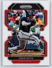 Juan Soto 2022 Panini Prizm #117 White Wave Prizm Tier II