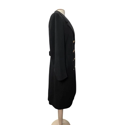 Naval Academy USNA Bridge Coat Thorngate Uniforms Black Wool Peacoat 36 Vintage image 15