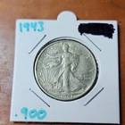 1943 Liberty Walking Half Dollar 50C Silver Coin
