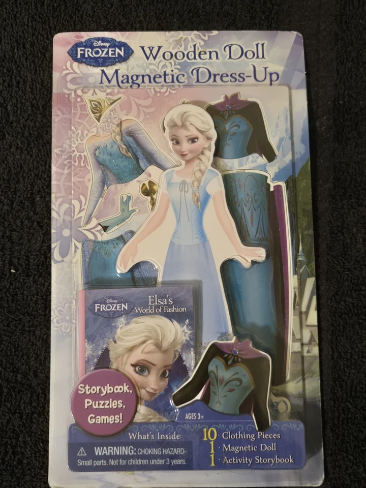 Rompecabezas de madera congelada Disney, muñeca de vestir de madera y rompecabezas para colorear nuevo Foto 4 de 4