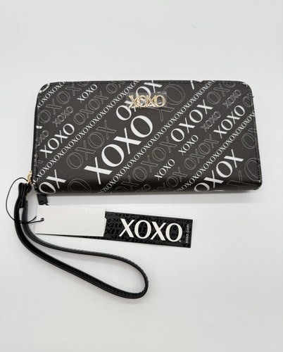 XOXO Black Wallet With White XOXO Logos - Picture 1 of 12