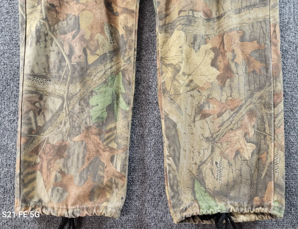 Pantalones de caza Wrangler Outdoor Gear carga para hombre 36x31 ventaja madera camuflaje Foto 3 de 4