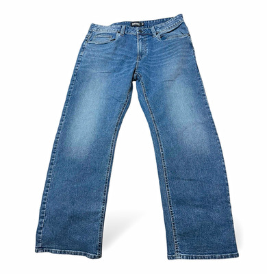 Buffalo David Bitton Men s Blue Denim Straight Jeans Medium Wash Mid Rise.