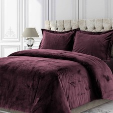 Tribeca Living Venice Velvet Oversized Duvet Set, Luxurious 2-Piece Twin Bedd...