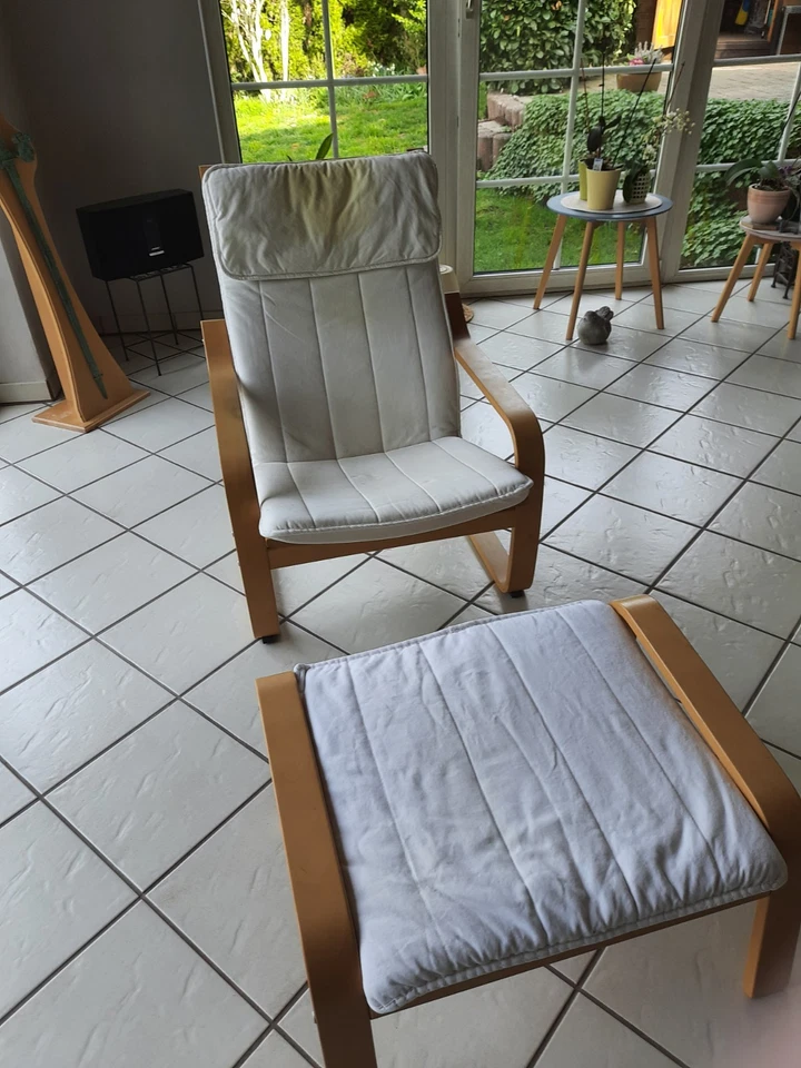IKEA PELLO Schwingsessel - Beige, Foto 3 von 4