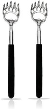 2PCS Back Scratchers, Bear Claw Shaped Scratcher Extendable Metal Retractable Te