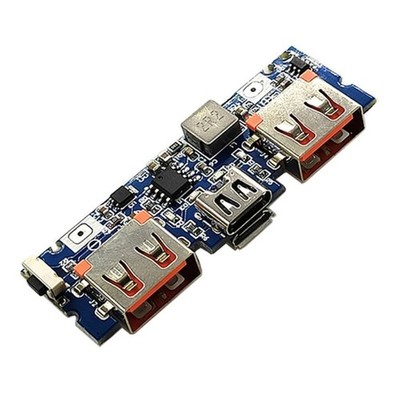 Type C USB 5V 2.4A Double USB Mobile Power Banks 18650 Boost Battery Charging