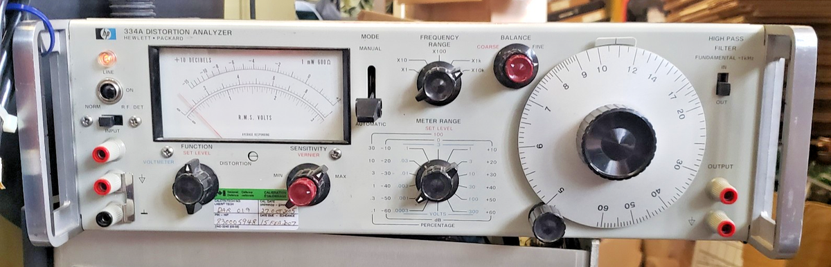 希少品 HP 334A DISTORTION ANALYZER オーディオ歪率計 Yahoo!オークション - HP/334A DISTORTION ANALYZER オーディオ