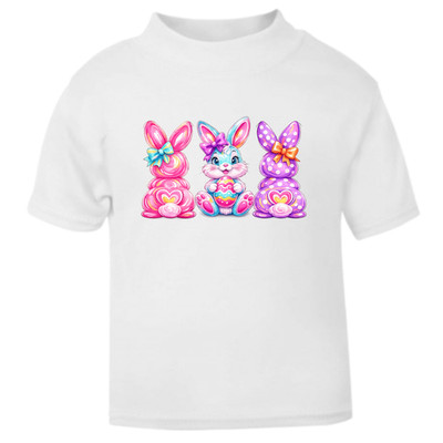 Kinder T-Shirt Osterhase 100% Baumwolle süß Hase Tee Alter 2-14 Geschenk