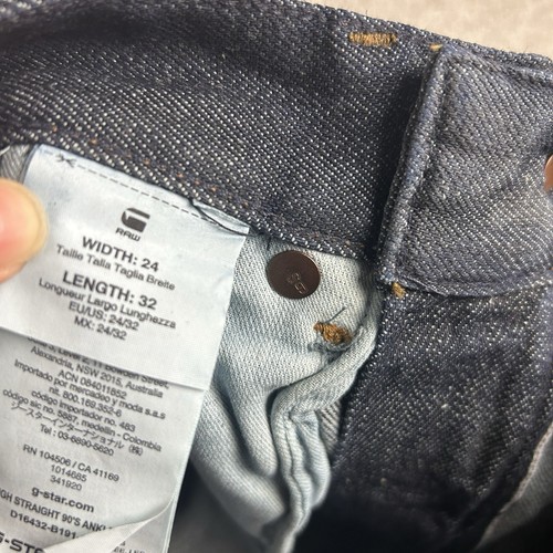 G-Star RAW Women’s Selvedge Jeans 3301 High Straight W24 L32 Japanese Denim - Bild 13 von 24