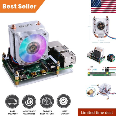 #ad Advanced ICE Tower RGB Cooling Solution for Raspberry Pi 5V Air Cooling System $25.64