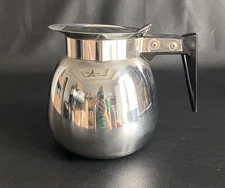 Vintage Vollrath 18-8 Stainless Steel Coffee Carafe Hinged Lid 46570 8 Cup