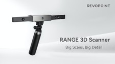 Revopoint Range 3D-Scanner für 3D-Druck mit großem Drehteller, tragbarer 3D-Mod