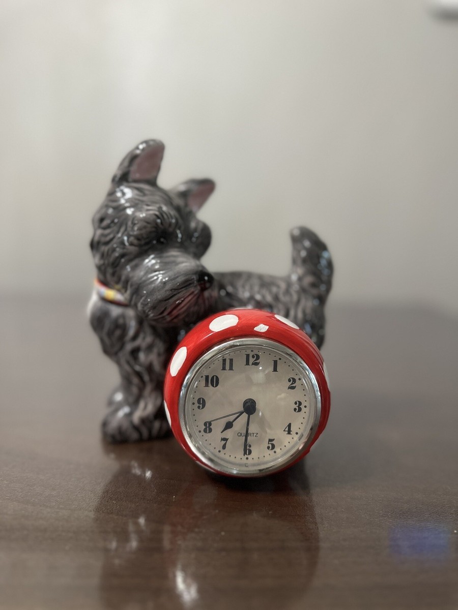 Mary Engelbreit Henry Scottie Dog Desk Clock Scottish Terrier ME