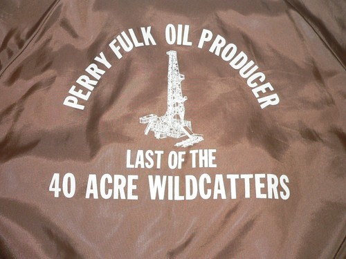 Vintage Perry Fulk Oil Producer "40-Acre Wildcatter" Jacket & Snap Back Hat - Picture 3 of 12