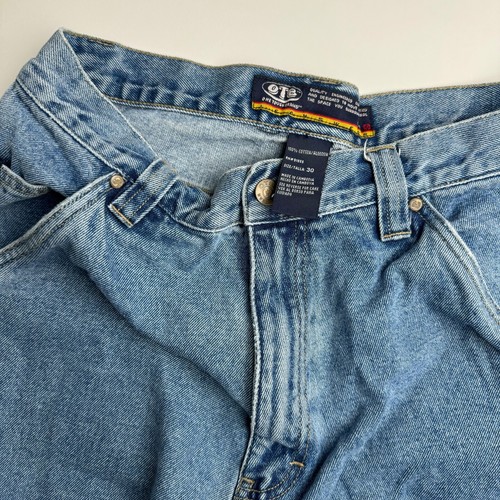 Vtg OTB Shorts Mens Blue Denim Carpenter Jean Jorts Baggy Skate jnco 30 Hip y2k - Picture 4 of 4