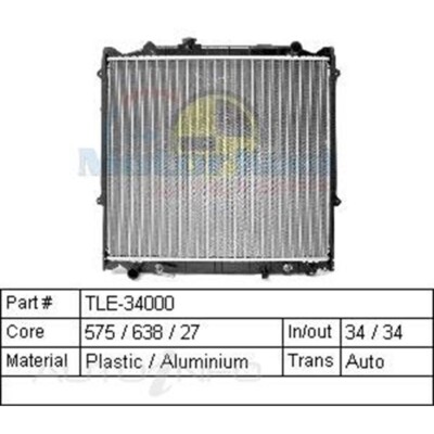 MOTORKOOL TLE3400 Radiator fits TOYOTA PRADO 95 SERIES #I17 | eBay ...