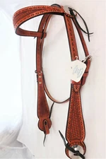 Billy Cook Leather Basket Buckstitch Stamp  Browband Headstall Horse Tack Concho