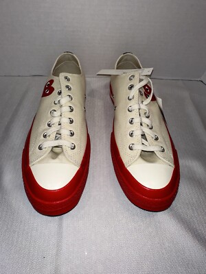 Size 12 - Converse Comme des Garçons Play x Chuck 70 Low Pristine Red