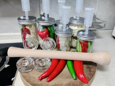 4-Pack Glass Fermentation Weights For Mason Jars - 2.75" Diameter, 7.3 Oz Each, Wide-Mouth Jar Fit