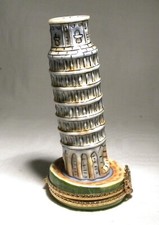 LIMOGES  TRINKET / PILL BOX   LEANING TOWER OF PISA