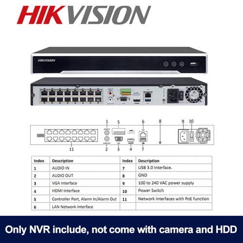 Hikvision 12MP 16CH 4K 8MP ColorVu MIC Outdoor Security Camera CCTV System Kit - Picture 26 of 27