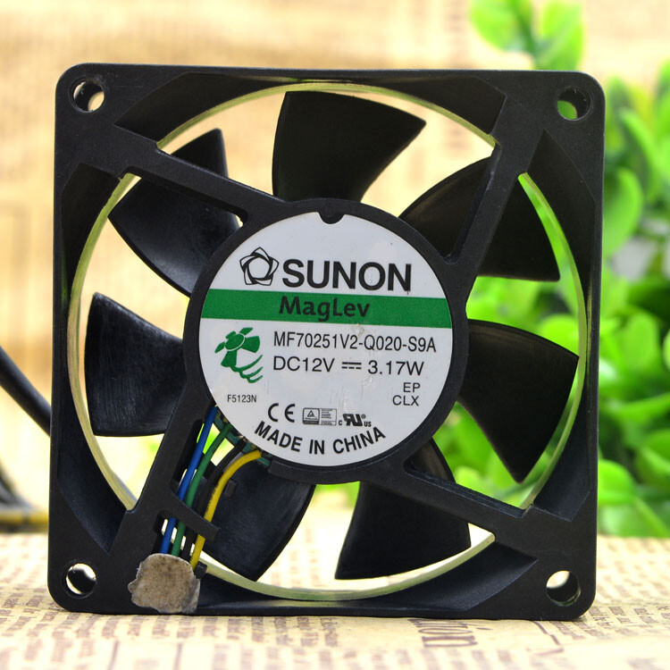 SUNON MF70251V2-Q020-S9A 12V 3.17W 7cm 7025 4-pin chassis CPU fan