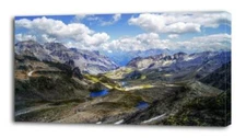 4 Sizes - Mountains Valley CANVAS PRINT Wall Decor Art Giclee Nature Scenery
