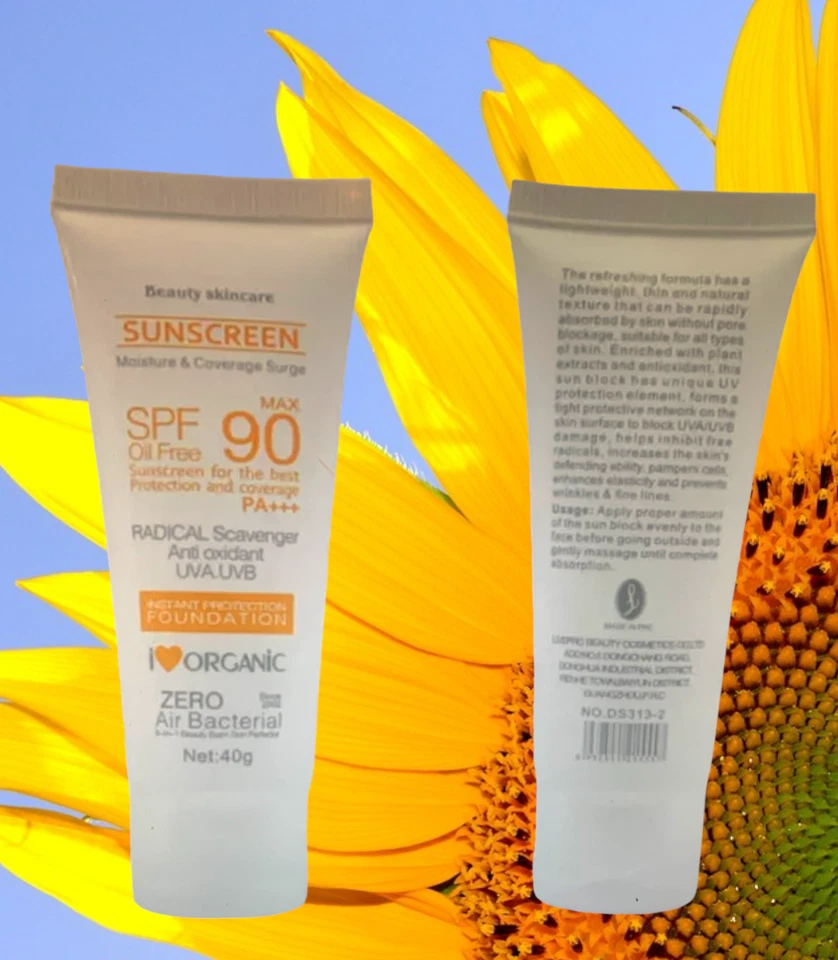 Protetor solar FPS 90 protetor solar, bloqueador solar de amplificador esp - Imagem 3 de 4