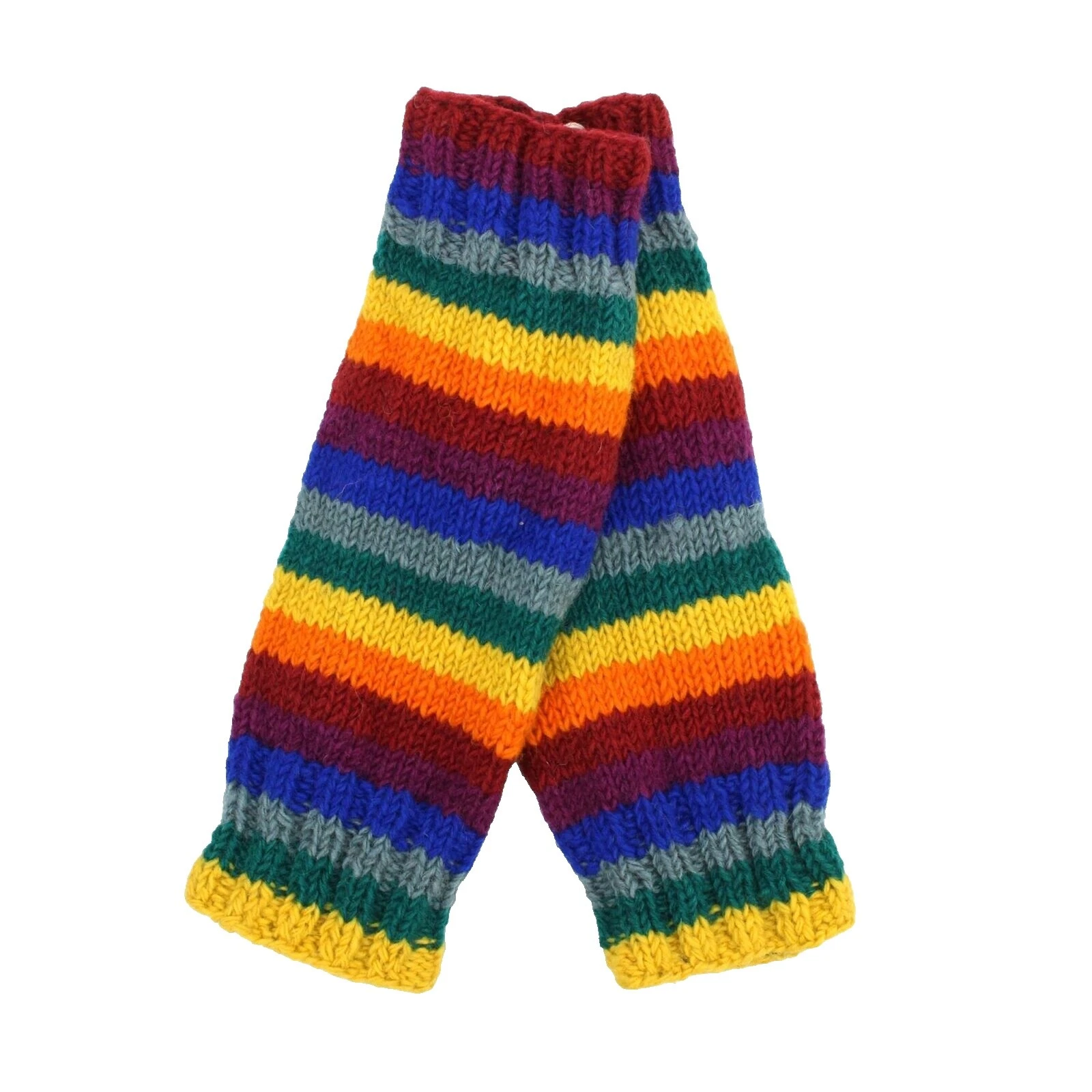 Calentadores de Piernas 100% Lana Multicolor para Mujer