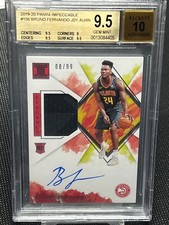 Bruno Fernando 2019-20 Panini Impeccable Rookie Patch Auto /99 BGS 9.5 #156