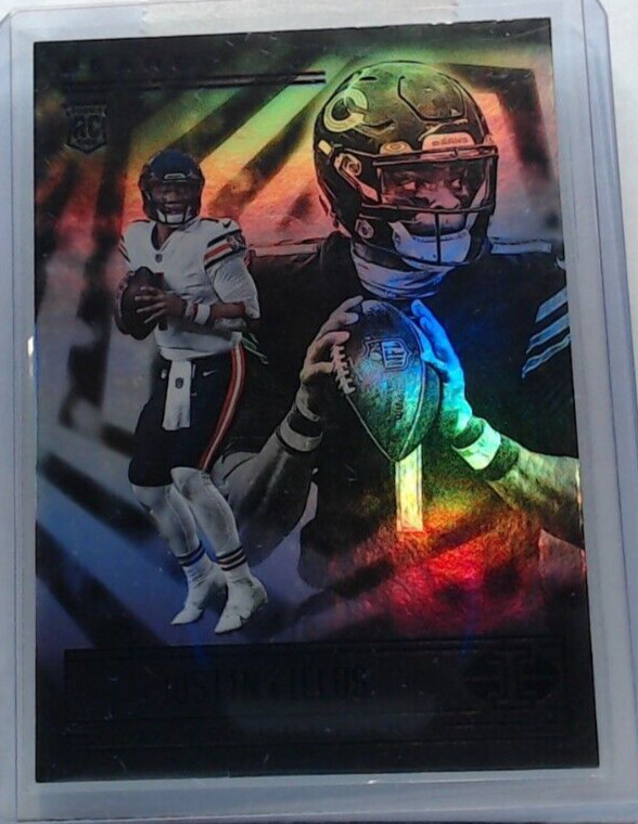 2021 PANINI ILLUSIONS JUSTIN FIELDS ROOKIE BLACK PARALLEL  #62 BEARS MSK