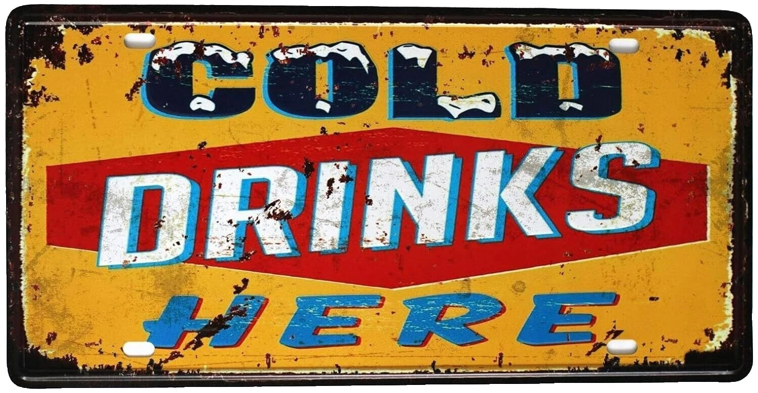 Tin Vintage/Retro Home Décor Plaques & Signs